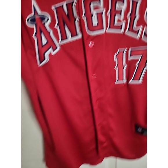 NWT Shohei Ohtani Anaheim Angels Red Alternate Flex Base Jersey MLB 52 (2XL) - Picture 10 of 13